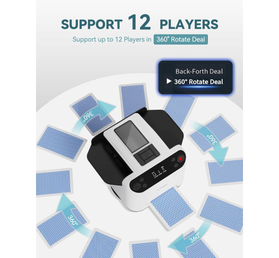 Автоматический тасовщик карт KPAW MAX 6, белый (my-21016)