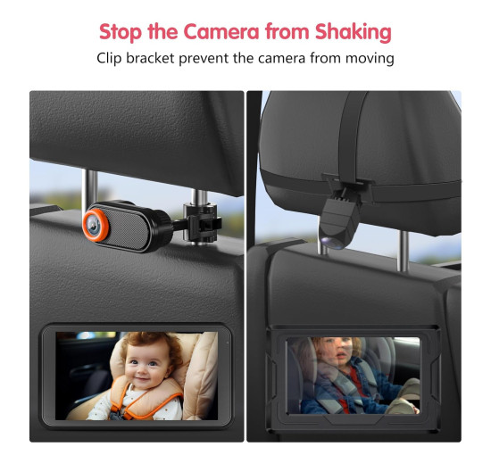 Автомобильная камера LUCKVIEW BM2, экран 5,2 дюйма 1080P с 3-кратным зумом, черный (my-21034)