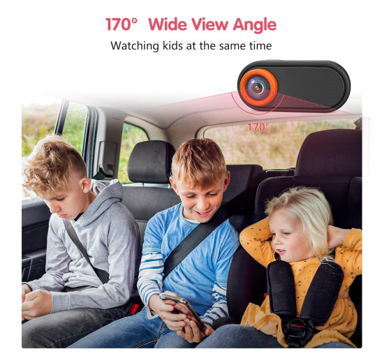 Автомобильная камера LUCKVIEW BM2, экран 5,2 дюйма 1080P с 3-кратным зумом, черный (my-21034)