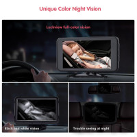 Автомобільна камера LUCKVIEW BM2, екран 5,2 дюйми 1080P з 3-кратним зумом, чорний (my-21034)