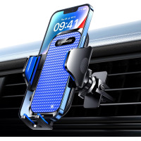 Автомобильный держатель для телефона VANMASS CTEZ11 на вентиляционную решетку, синий (my-21019)