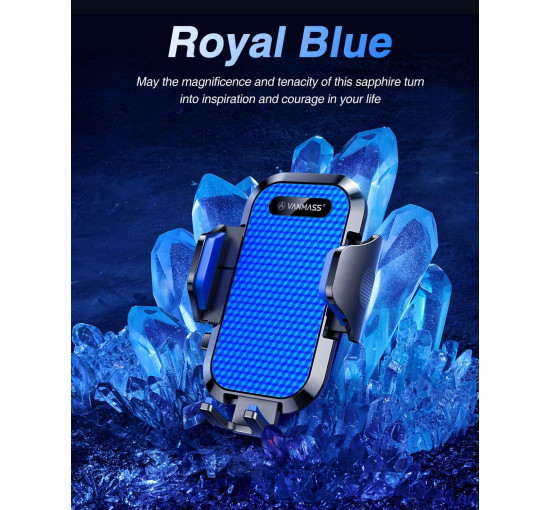 Автомобільний тримач для телефону VANMASS CTEZ11 на вентиляційну сітку, синій (my-21019)