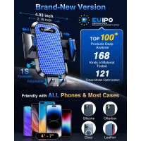 Автомобільний тримач для телефону VANMASS CTEZ11 на вентиляційну сітку, синій (my-21019)