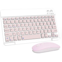 Бездротова акумуляторна клавіатура та миша LAMA, рожевий (my-21096)
