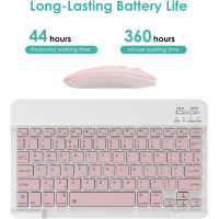 Беспроводная аккумуляторная клавиатура и мышь LAMA, розовый (my-21096) Беспроводная аккумуляторная клавиатура и мышь LAMA, розовый (my-21096)