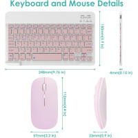 Беспроводная аккумуляторная клавиатура и мышь LAMA, розовый (my-21096) Беспроводная аккумуляторная клавиатура и мышь LAMA, розовый (my-21096)