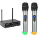 Бездротова мікрофонна система Fifine M-K036 UHF із двома ручними мікрофонами, чорний (my-21022)