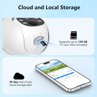 Беспроводная уличная камера видеонаблюдения Cinnado B6 4G LTE с солнечной панелью (my-21010)