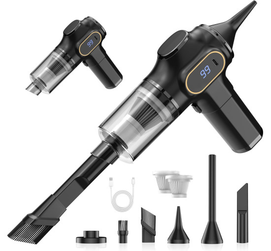 Бездротовий автомобільний пилосос Ginarelo XCQ-508, 15000 Па, чорний (my-21064)