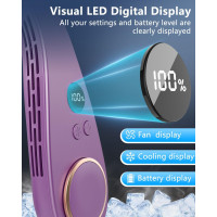 Бездротовий кондиціонер Kouric для шиї, темно-фіолетовий (my-21172)