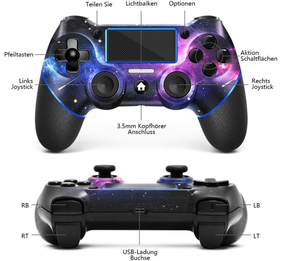 Бездротовий контролер AceGamer для PS4 (my-21039)