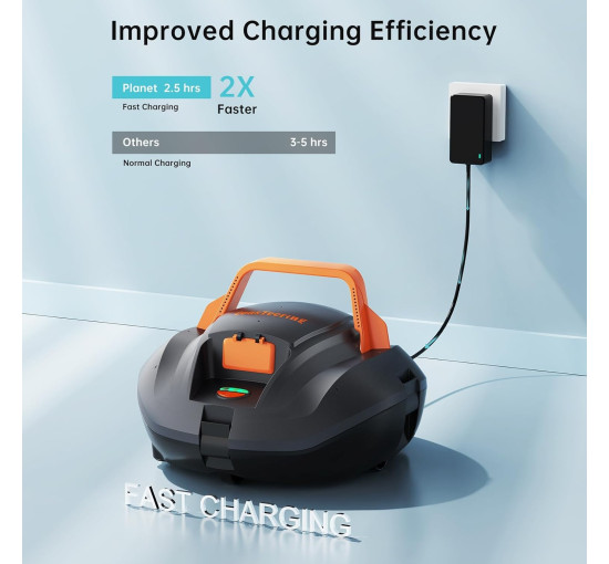 Бездротовий робот-пилосос CoastTeering Planet для басейну, сірий (my-21149)