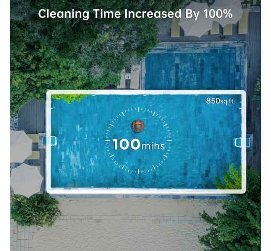 Бездротовий робот-пилосос CoastTeering Planet для басейну, сірий (my-21149)