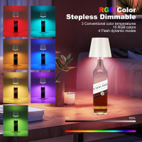 Бездротовий світлодіодний світильник SOUDFK 5201 з пультом дистанційного керування, білий (my-21021)