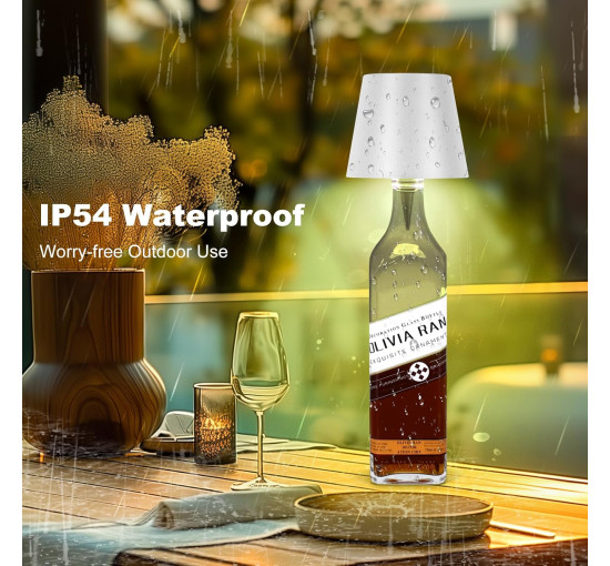 Бездротовий світлодіодний світильник SOUDFK 5201 з пультом дистанційного керування, білий (my-21021)