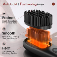 Беспроводной выпрямитель для волос CestMall с функцией ионизации, черный (my-21040)