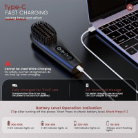 Беспроводной выпрямитель для волос CestMall с функцией ионизации, черный (my-21040)