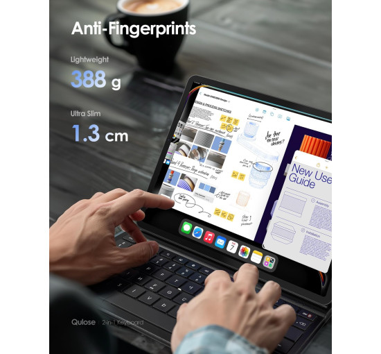 Чохол-клавіатура для iPad Air 11 дюймів, чорний (my-21085)