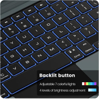 Чохол-клавіатура Nillkin із магнітною підставкою для iPad Air 11 дюймів, чорний (my-21086)