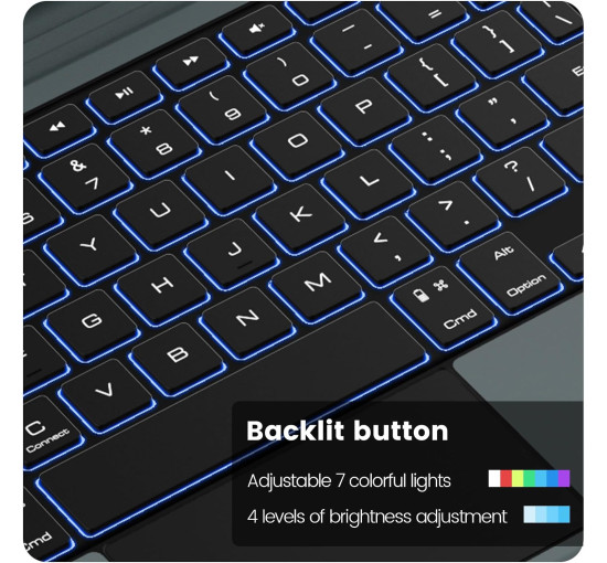 Чехол-клавиатура Nillkin с магнитной подставкой для iPad Air 11 дюймов, черный (my-21086)