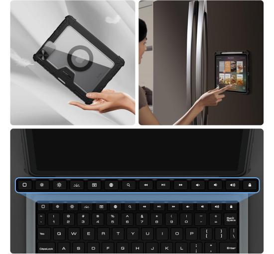 Чехол-клавиатура Nillkin с магнитной подставкой для iPad Air 11 дюймов, черный (my-21086)