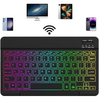 Чохол із чорною клавіатурою APHBZGE HB-030 для Pad 10-го покоління, рожевий (my-21083)