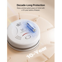 Детектор диму X-Sense SD11 для дому, білий (my-21011)