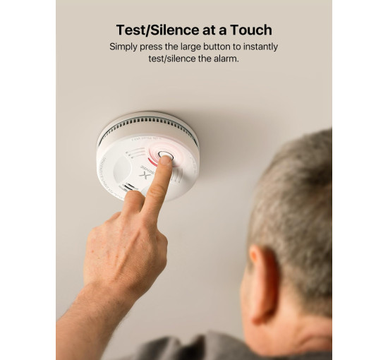 Детектор диму X-Sense SD11 для дому, білий (my-21011)