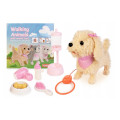 Детская мягкая игрушка KDORZOS с интерактивным лаем и хвостом + аксессуары (my-21001)