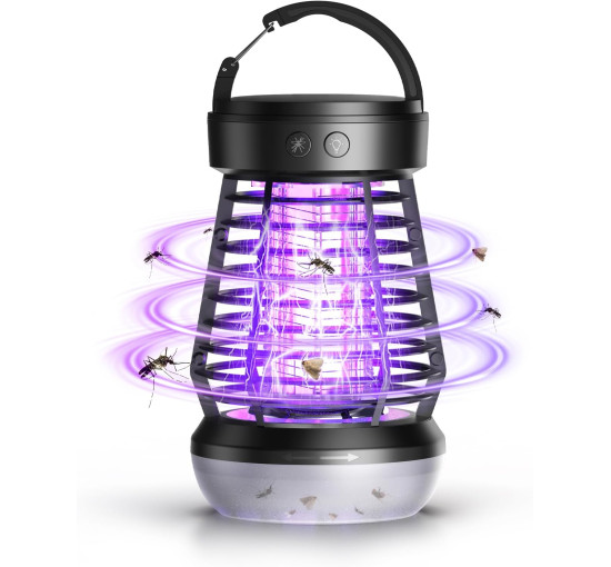 Електрична лампа Falala J10 для знищення комарів, із сіткою, 2000 В, чорний (my-21184)