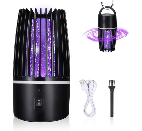 Електрична лампа Wrischan CK-EMK-BK-EU від комарів 4000 мА·год, чорний (my-21185)