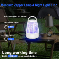 Електрична пастка від мух GBARAN EUMWD-JK26 з нічником, білий (my-21187)