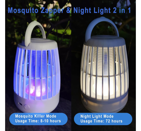 Електрична пастка від мух GBARAN EUMWD-JK26 з нічником, білий (my-21187)