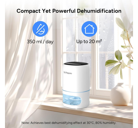 Электрический осушитель воздуха Dr.Prepare DDH300ML 300 мл, белый (my-21078)