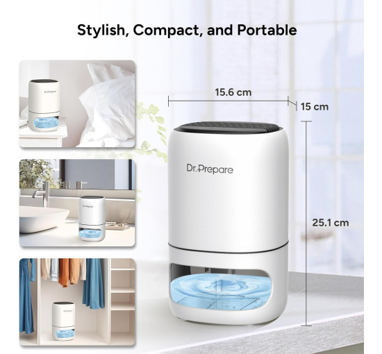 Электрический осушитель воздуха Dr.Prepare DDH300ML 300 мл, белый (my-21078)