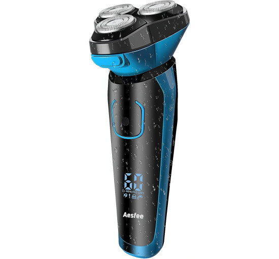 Електробритва Aesfee AF-809-VOX, водонепроникна, для вологого та сухого гоління, синій (my-21167)
