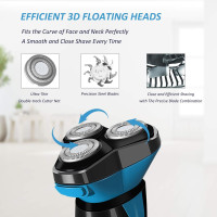 Електробритва Aesfee AF-809-VOX, водонепроникна, для вологого та сухого гоління, синій (my-21167)