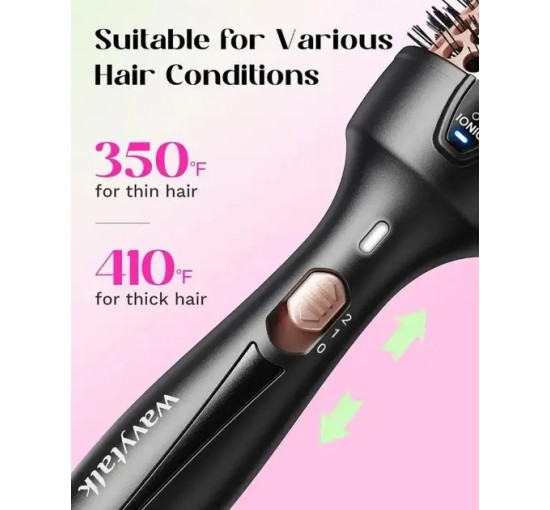 ФЕН-ЩІТКА WAVYTALK JDL-186BI-38, чорний (my-21069)