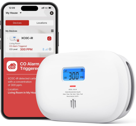 Інтелектуальний детектор чадного газу X-Sense XC0C-iR (my-21042)