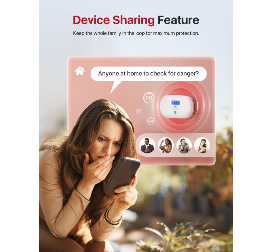 Інтелектуальний детектор чадного газу X-Sense XC0C-iR (my-21042)