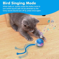 Интерактивная игрушка-мяч FLERDMAU L02 для домашних кошек, синий (my-21087)