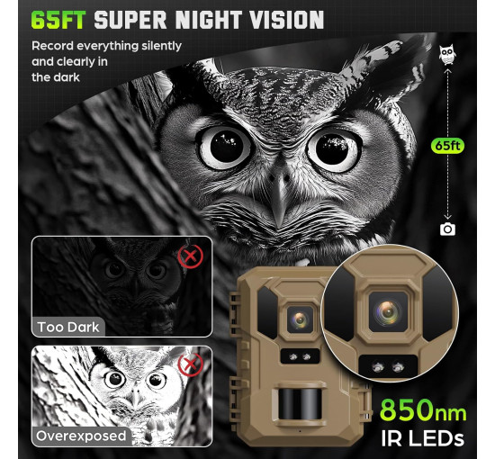 Камера для стеження VIDVIS SV-TCNW з нічним баченням, сонячна батарея, 64 Мп 4K (my-21028)