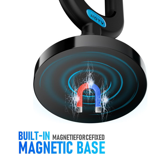 Кімнатна телевізійна антена Diswoe SY-160T-U для Smart TV із підсилювачем сигналу, чорний (my-21102)