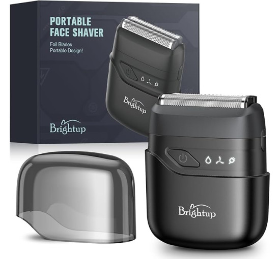 Компактная дорожная бритва Brightup MS-9723 с плавающими лезвиями, черный (my-21124)