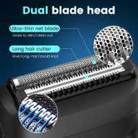 Компактна дорожня бритва Brightup MS-9723 з плаваючими лезами, чорний (my-21124)