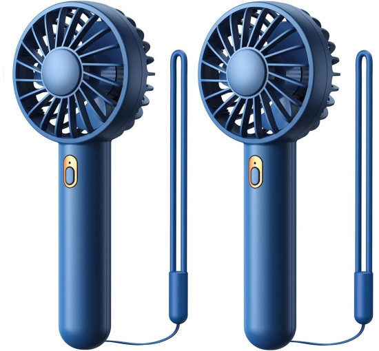 Комплект з 2 міні-вентиляторів Warmco K30 3-швидкісний, синій (my-21200)