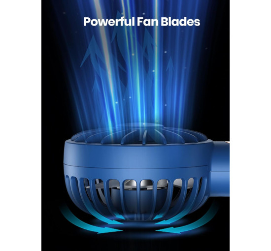 Комплект з 2 міні-вентиляторів Warmco K30 3-швидкісний, синій (my-21200)