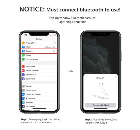 Комплект из 2 проводных наушников-вкладышей Eashion 2D-LT-W2 со встроенным микрофоном, белый (my-21147)