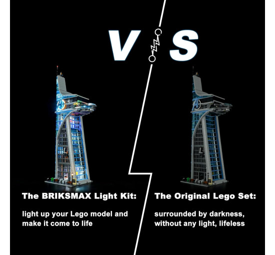 Комплект світлодіодного освітлення BRIKSMAX для вежі Месників Lego-76269 (my-21141)