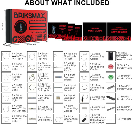 Комплект світлодіодного освітлення BRIKSMAX для вежі Месників Lego-76269 (my-21141)